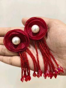 Rose & Pearl Earrings