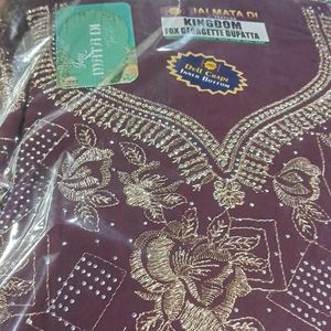 Embroidered Unstitched Suit