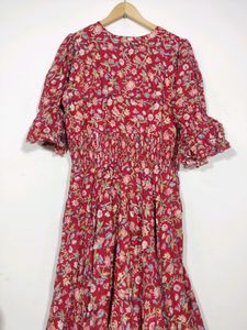 Floral Print Midi Dress