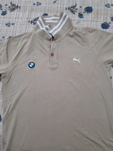Puma X BMW Khakhi Polo T-shirt