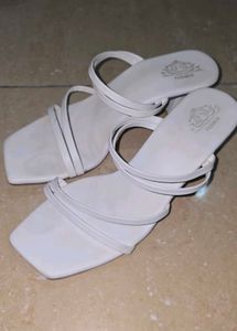 White Strappy Heels