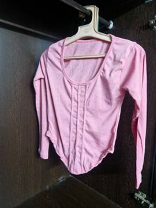 Pink Long Sleeve Bodysuit