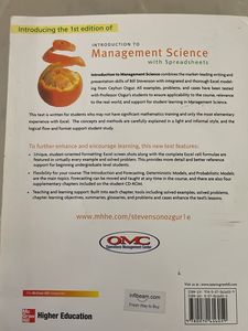 Introduction To Management Science IIM Curriculum