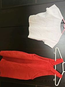 Cute Red Corduroy Jumper