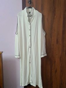 Shein Elegant white Shirt Dress