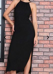 Elegant Black Midi Dress