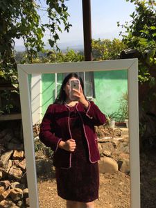Cord- set Vintage Velvet Jacket and dress