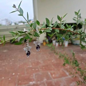 Amethyst Purple & Silver Stone JEWEL SET