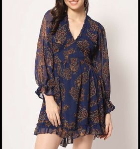 Boho Print Fit &amp; Flare Mini Dress