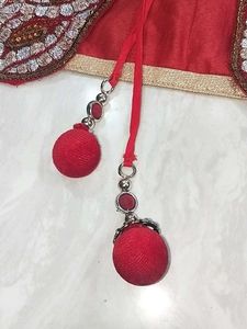 Gold Ane Red Colour Anarkali Top