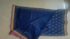 Elegant Pink &amp; Blue Saree for Resale! 💃🏻✨