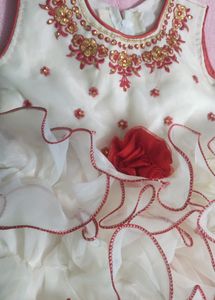 White Frock For 2 To 3 Yr Old Girl