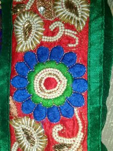 Vintage Embroidered Saree Border