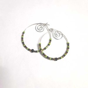 Boho Hoop Earrings 🌀🌿🍄
