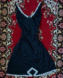 Satin Black Dress