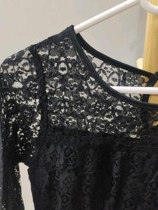 Black Net Dress For Party