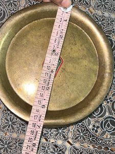 Vintage Brass Plates (Set of 2)