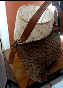 Vintage Coach Signature Duffle Tote