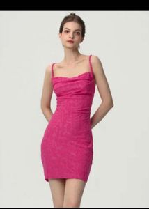 Urbanic Pink Lace-Up Mini Dress 👗