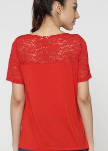 ONLY Women Red Solid Top