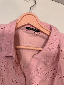 Brand New Pink Eyelet Top, Bust- 36/38
