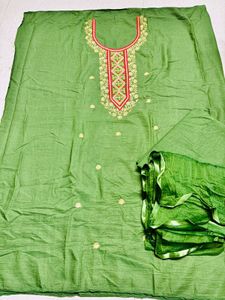 Green Embroidered Salwar Kameez Suit