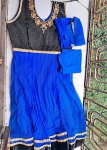 Blue Anarkali Salwar Suit