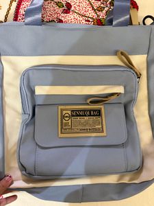 Stylish Two-Tone Tote Bag