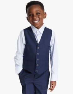 Jodano Navy Blue Formal Vest