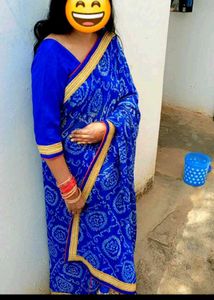 Elegant Blue Saree