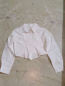 Brand New White Corset Shirt