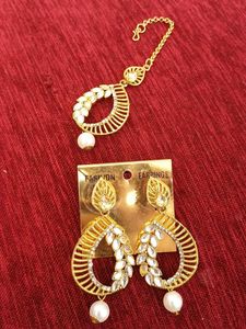 Ethnic Earrings &amp; Tikka Set
