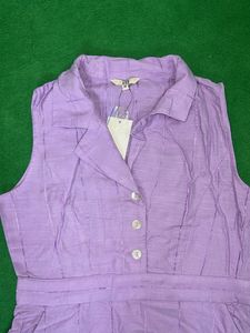 Lavender Shirt Dress