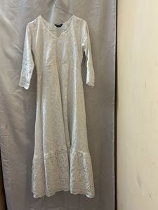 White Embroidered Dress