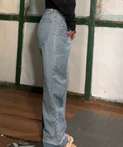Wide Leg Denim Jeans
