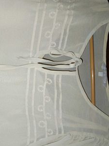 Ivory Tie-Neck Blouse
