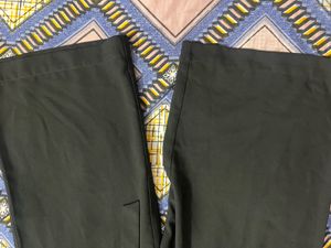 Black Wide Leg Cropped Pants
