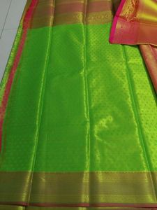 Tissue Green golden Silk Saree