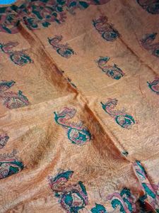 Colorful tussher silk saree