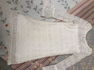 White Boho Schiffi Mini Dress