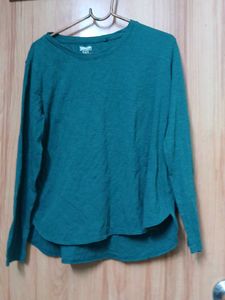 Long Sleeve Ladies Cotton Slub Tee