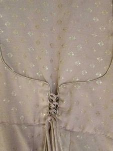Gold And Nude Anarkali Without Bottom