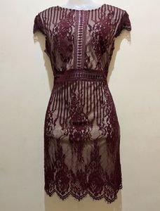 forever21 Pintrest Burgundy Lace Dress