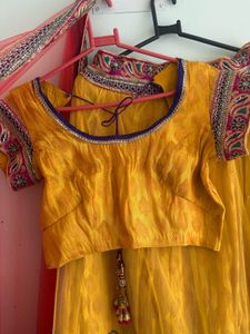 Elegant Yellow Lehenga Choli