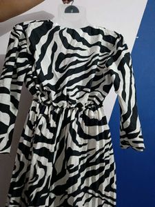 Zebra Print Women Dress