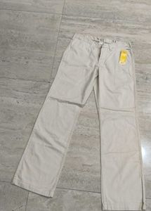 Desert Blue Beige Trouser Relex Fit