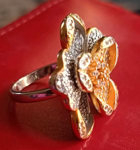 Flower pure 925 silver ring
