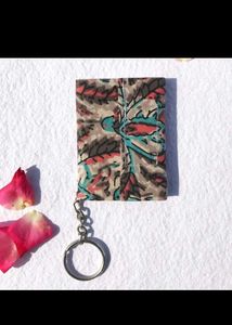 Boho Floral Diary keychain