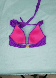 Vibrant Purple Halter Bikini Top