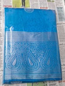Turquoise Blue Saree